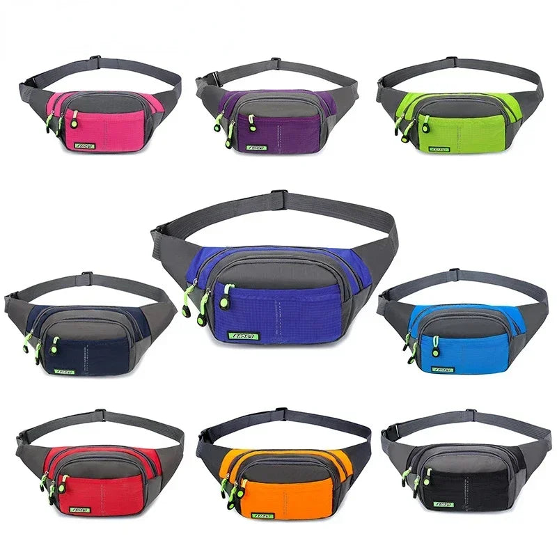 Marsupio Da Viaggio Impermeabile Con Cerniera Borsa A Tracolla Unisex Capacità Regolabile In Nylon