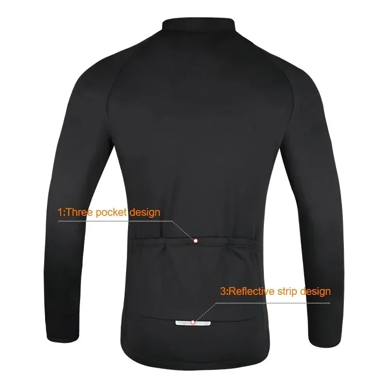 Giacca Ciclismo Invernale Termica Unisex Tasche Riflettente Protezione Dal Vento Traspirante MTB