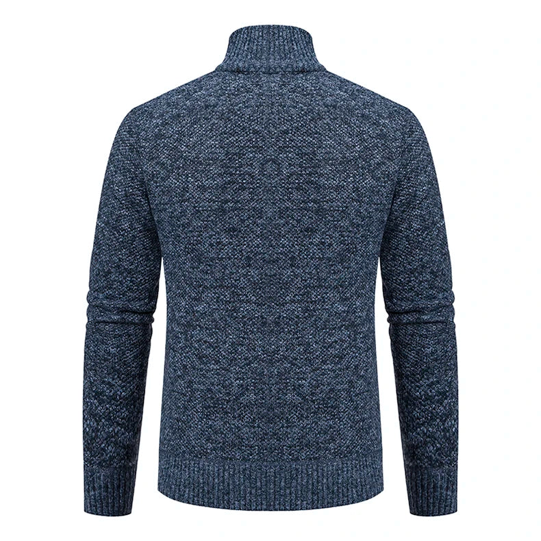 Cappotto Sportivo Casual Da Uomo In Jersey Autunno Inverno Con Colletto Alla Coreana E Cerniera Frontale In Pile