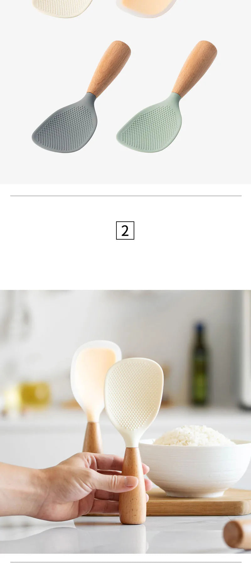Cucchiaio Da Cucina In Silicone Antiaderente Antiscottatura Resistente Alle Alte Temperature Utensile Durevole