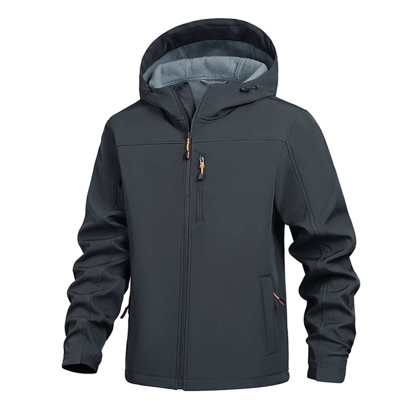 Giacche Con Cappuccio Impermeabili Uomo Autunno Inverno, Ideali Per Escursionismo Caccia Pesca All'aperto Fleece Casual