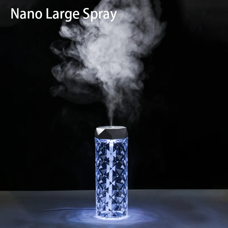 Umidificatore USB 400ML Diffusore Di Aromi Oli Essenziali Purificatore Nebbia RGB Luce Per Auto Casa E Camera Da Letto