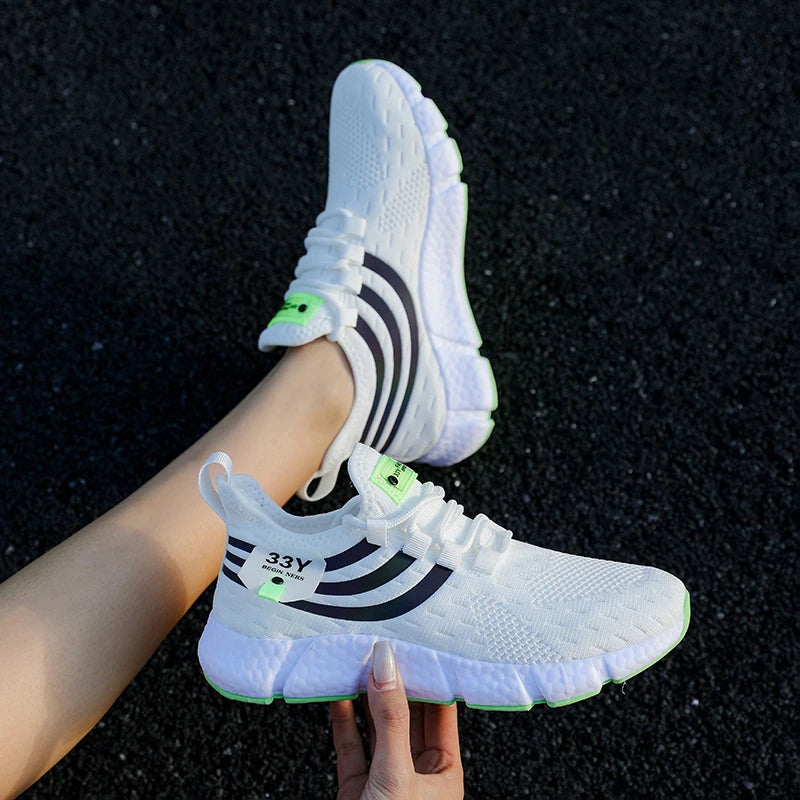 Scarpe Sportive Da Uomo Leggere E Traspiranti Sneakers Da Corsa Nere In Mesh Esterni Scarpe Da Passeggio Atletiche