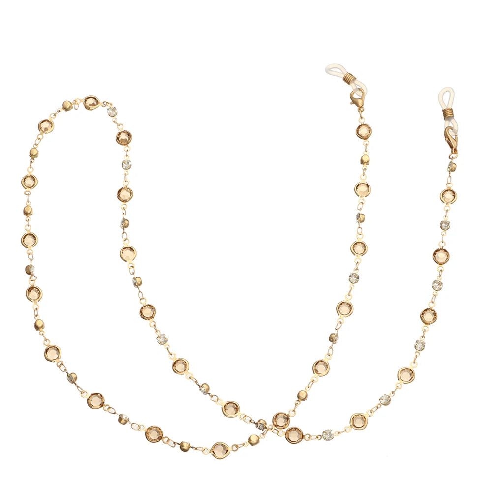 Nuova Moda Per Donne Catena Occhiali Con Perle E Stelline Vuote Tracolla Cordino Per Occhiali Da Sole E Lettura