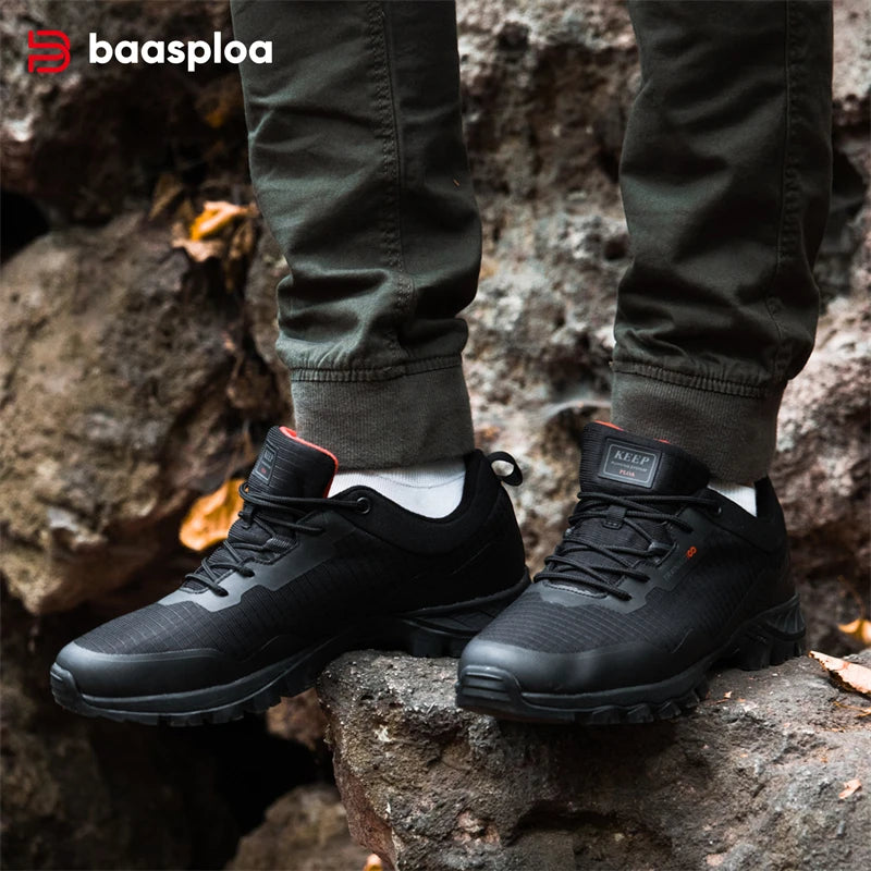 Baasploa Scarpe Da Trekking Uomo Impermeabili Antiscivolo Resistente All Usura Per Esploratori Outdoor M7306