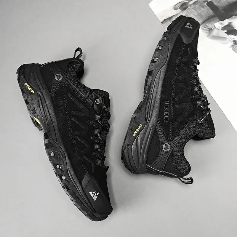 Scarpe Da Trekking Da Uomo In Pelle Hikeup Traspiranti Scarpe Da Ginnastica Da Trekking Turistiche Per Trail E Montagna