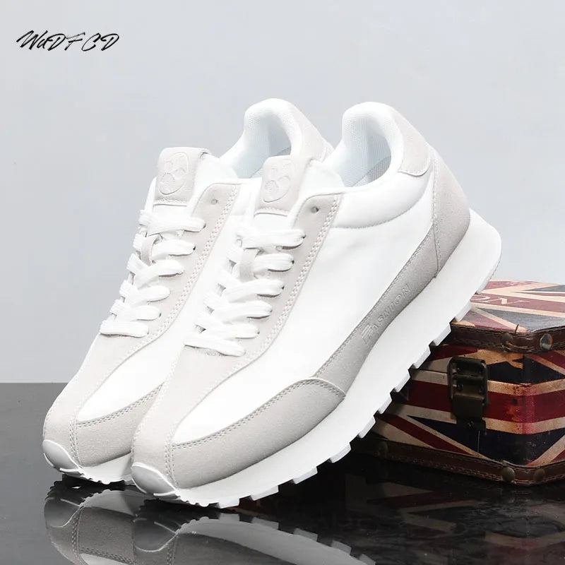 Scarpe Da Ginnastica Casual Uomo Donna Con Piattaforma Maggiorata Traspirante In Pelle Retro