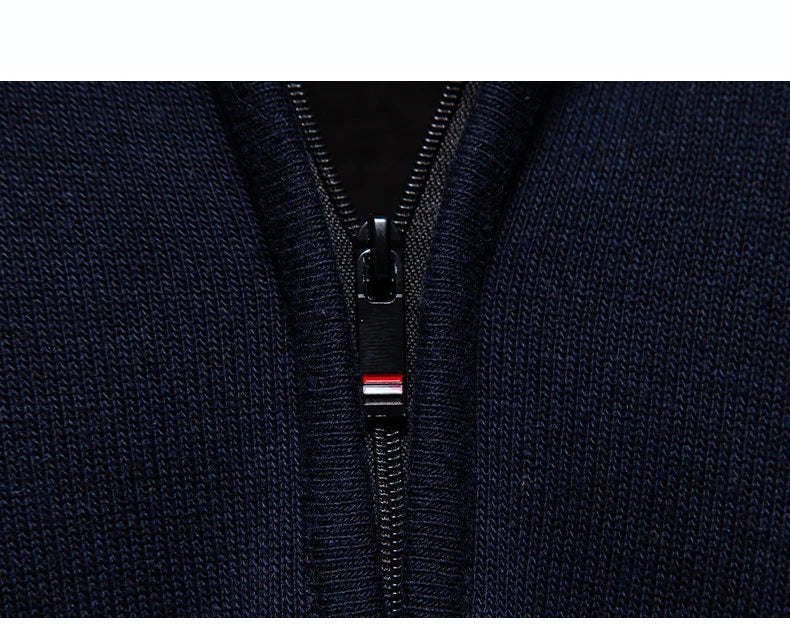 Maglione Uomo Pile Spesso Autunno Inverno Slim Fit Con Mezza Cerniera Collo A O Solido Versatile Nuovo