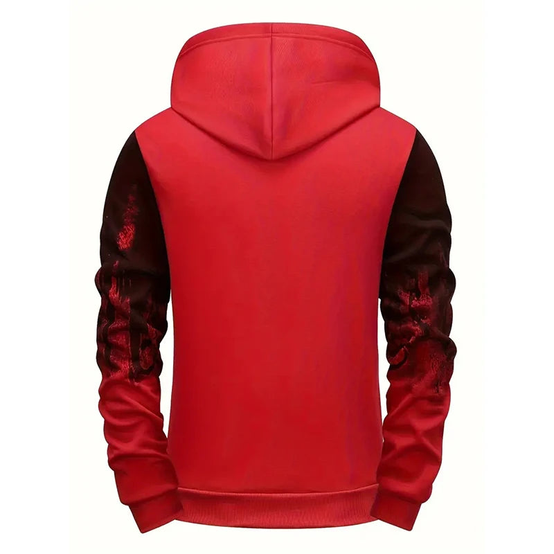 Felpa Con Cappuccio Da Uomo Stampata In Italia Athleisure Autunno Inverno Maniche Lunghe Alta Qualità 2025