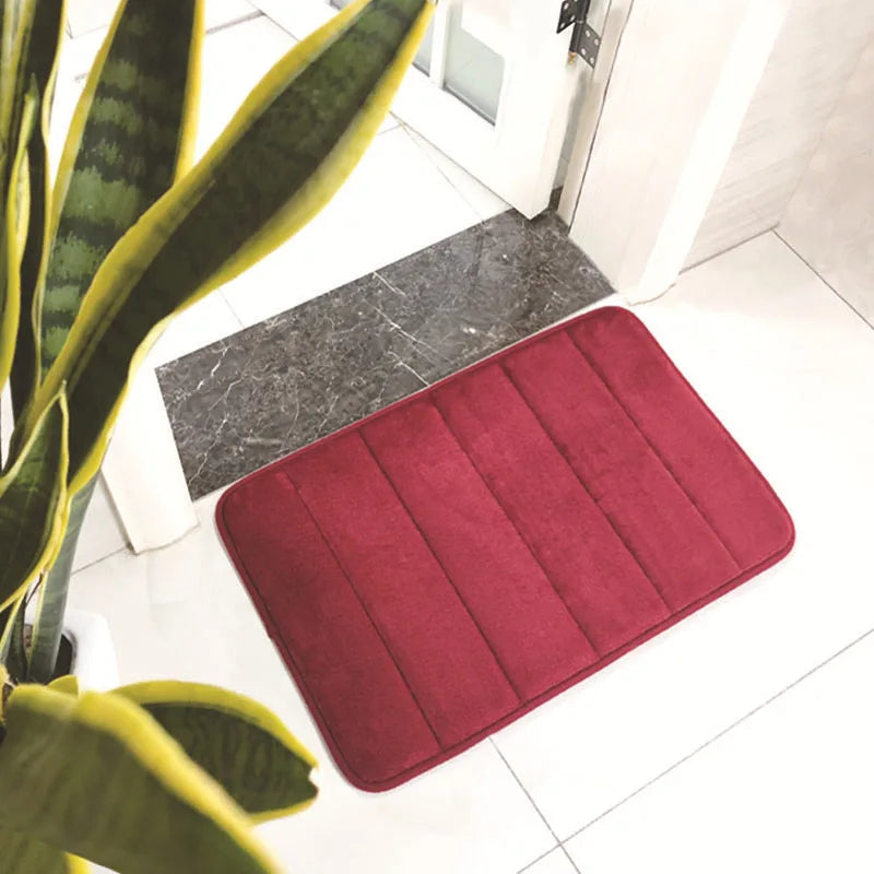 Tappetino Antiscivolo Per Bagno Trapuntato In Pile Corallo VIKAMA Assorbente E Resistente Per Ingresso Domestico