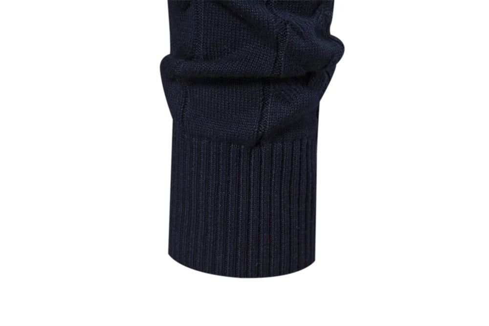 Maglione Con Cerniera Da Uomo In Cotone Alta Qualità Per Autunno Inverno Caldo Con Motivi Etnici