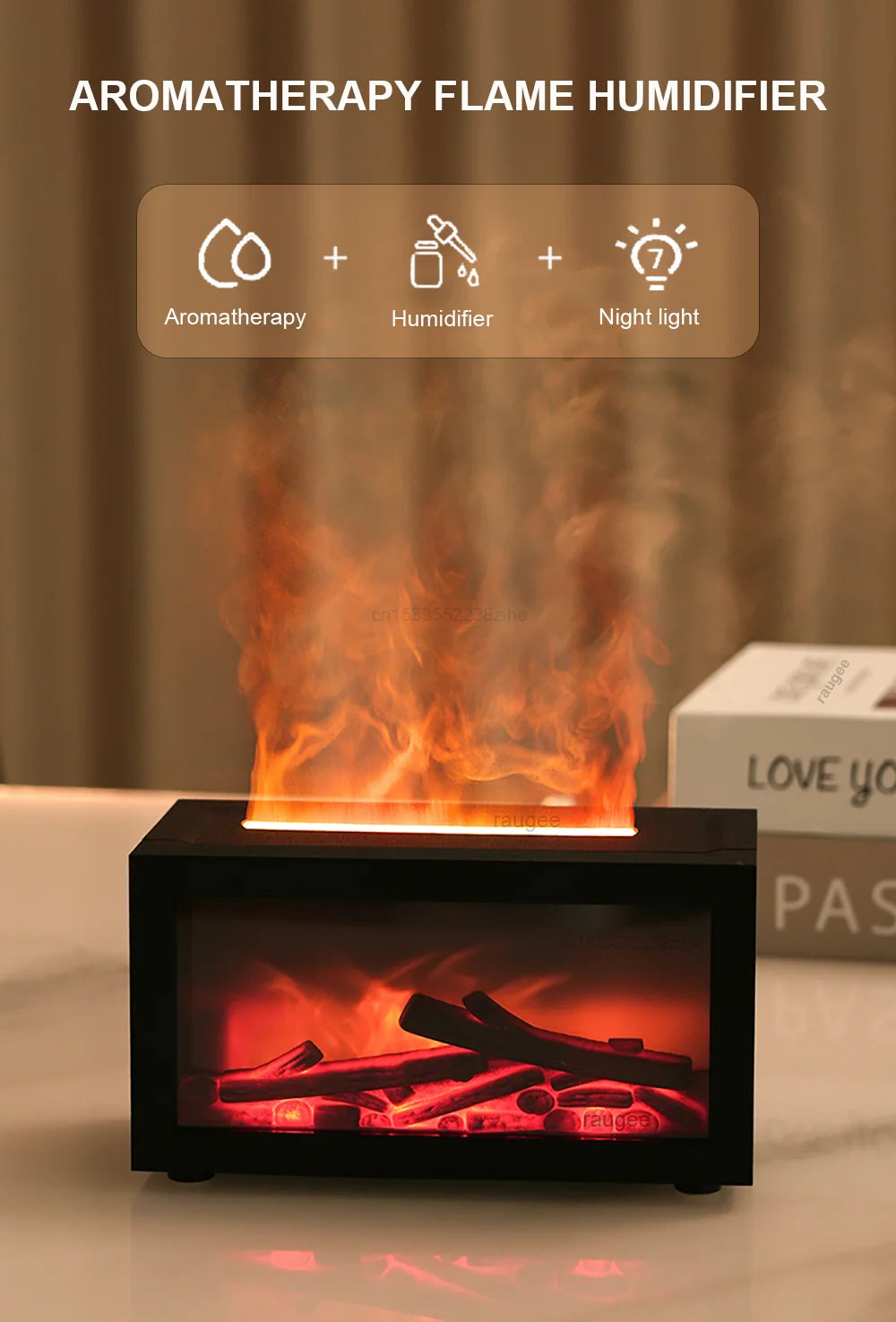 Umidificatore Aroma Diffusore Oli Essenziali Mini Umidificatore Domestico Con LED Notte Per Aromaterapia