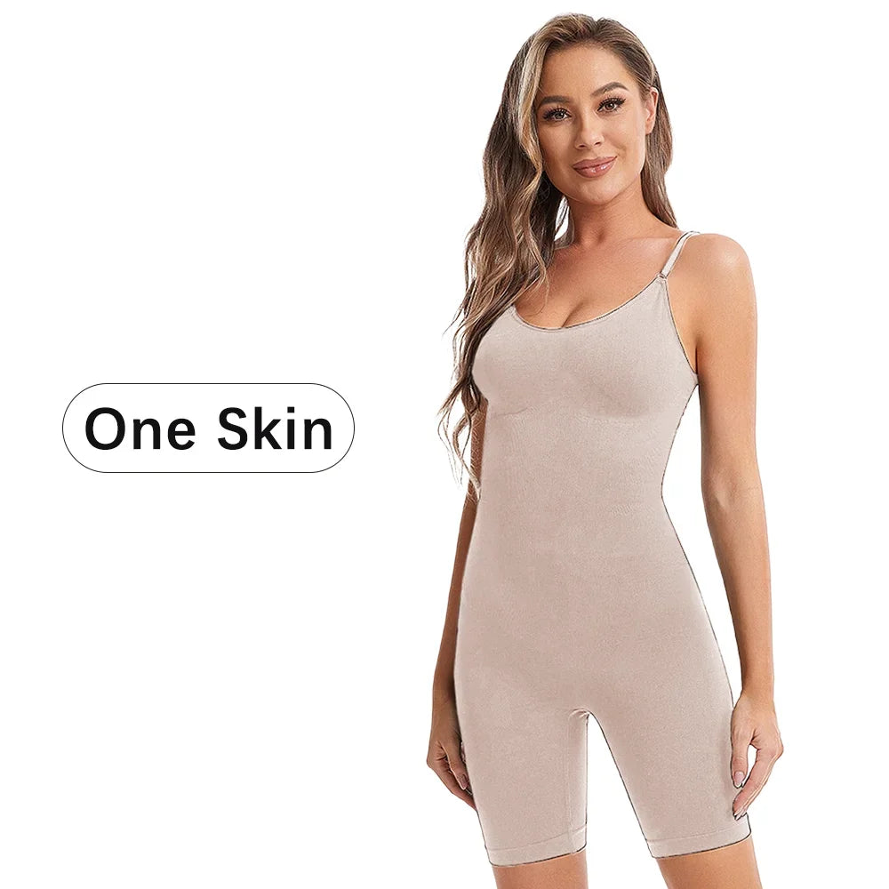 1PC Copertura Completa Shapewear Body Coscia Sottile Body Suit Schiena Bassa Shaper Del Corpo Senza Soluzione di Continuità Shapers Più Sottile Sicuro Biancheria Intima Tuta