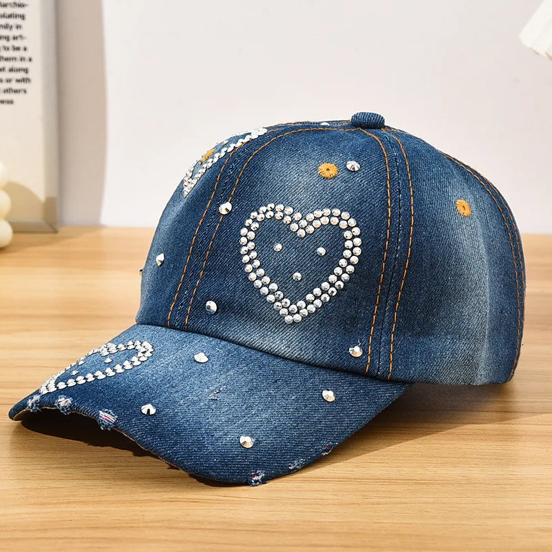 Cappellino Da Baseball Con Diamanti Y2K Motivo Stelle Regolabile Chiusura Posteriore Unisex Design Casual Moda Quotidiana