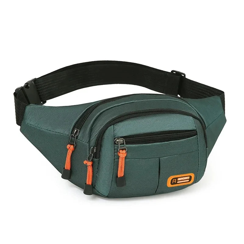 Marsupio Impermeabile Oxford Unisex Grande Capacità Cintura Porta Oggetti Multifunzionale Resistente All Usura