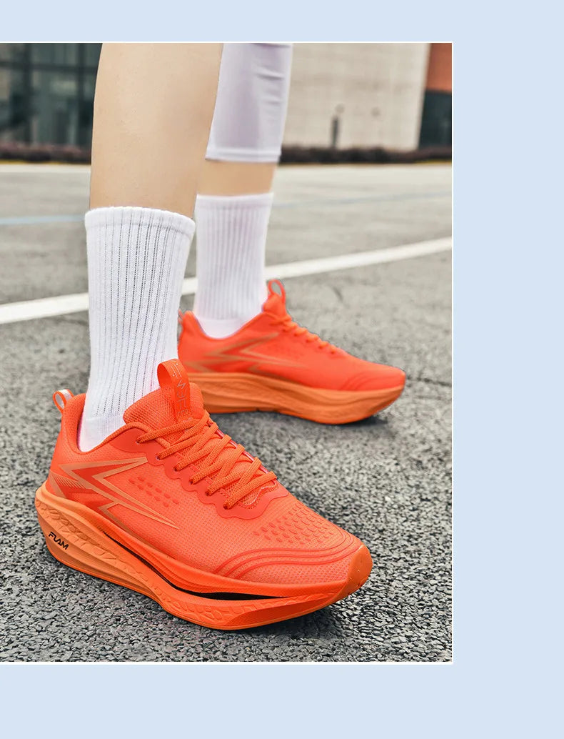 Scarpe Da Corsa Uomo E Donna Leggere Traspiranti Per Maratona Con Bordo In Carbonio Scarpe Sportive Di Tendenza