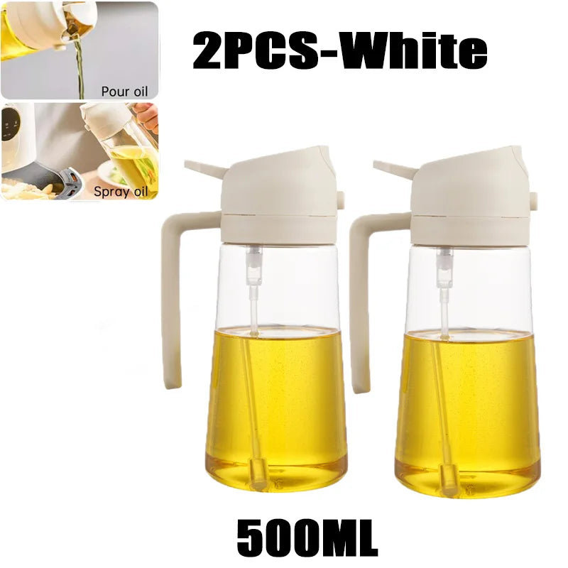 Bottiglia Spray Olio Da Cucina Riutilizzabile Ecologica In PET 200 Ml 300 Ml 500 Ml Spruzzatore Olio Di Oliva