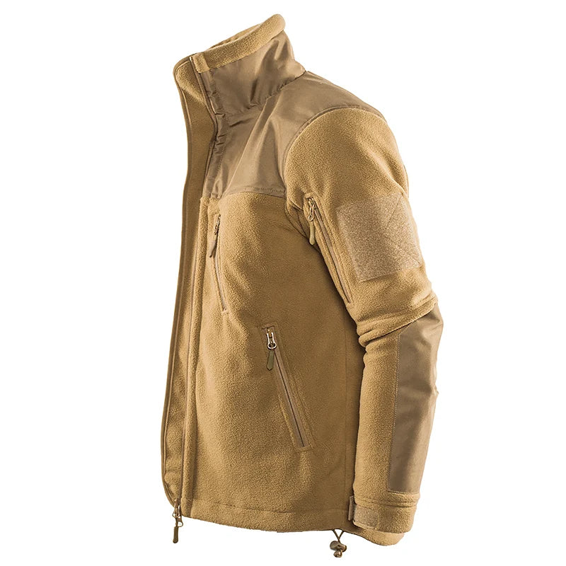Giacca Invernale Tattica Militare In Pile Caldo Mimetico Cappotto Da Uomo Da Safari Outwear Abbigliamento Outdoor