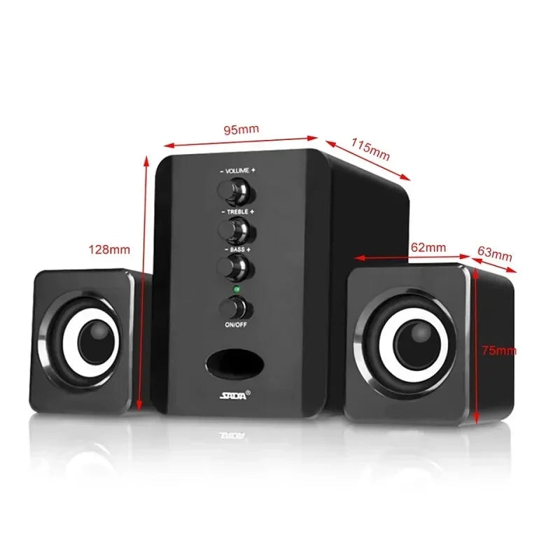 Nuovo Altoparlante Universale Per PC 3D Full Range Bar Stereo Bass Cannon Per Musica Computer Laptop Telefono TV USB