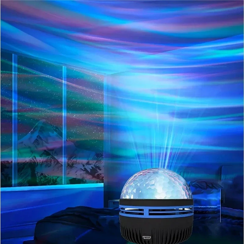 Proiettore LED Cielo Stellato Aurora Galaxy Light USB RGB 7 Modalità Telecomando Per Decorazione Festa Camera Da Letto
