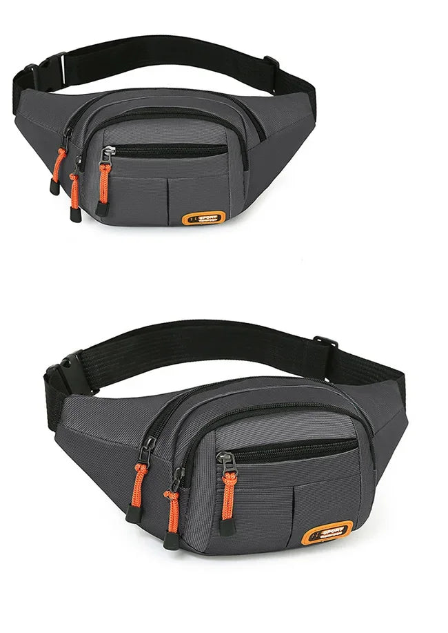 Marsupio Impermeabile Oxford Unisex Grande Capacità Cintura Porta Oggetti Multifunzionale Resistente All Usura