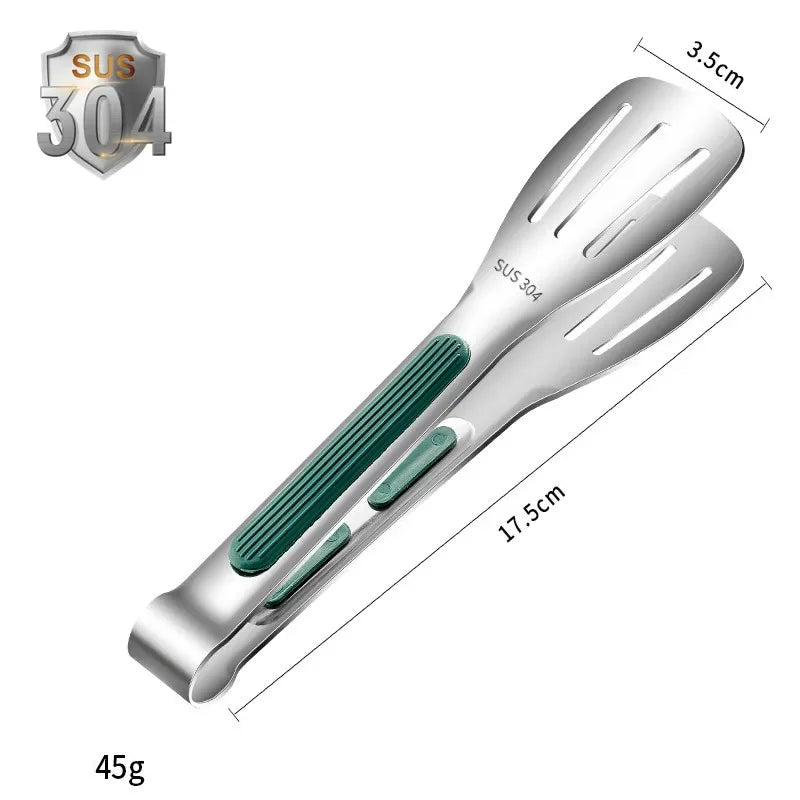 Pinza Per Alimenti In Acciaio Inox 304 Tre Misure Da 7 9 E 12 Pollici Impugnatura Antiscivolo In Silicone Per Barbecue