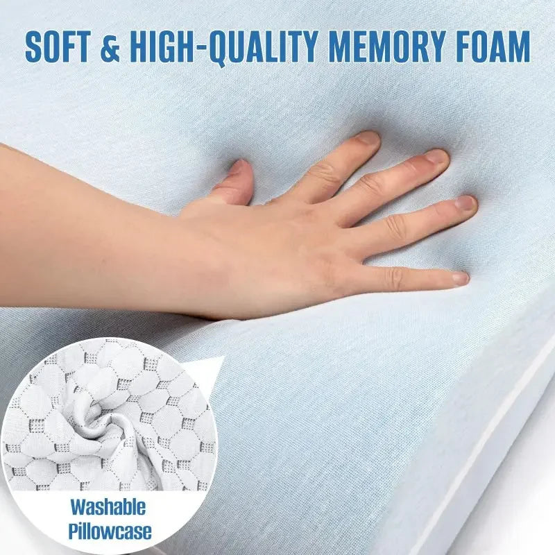 Cuscino Cervicale In Memory Foam Per Sollievo Dolore Collo Spalle Adatto A Dormire Su Laterale Retro E Addome
