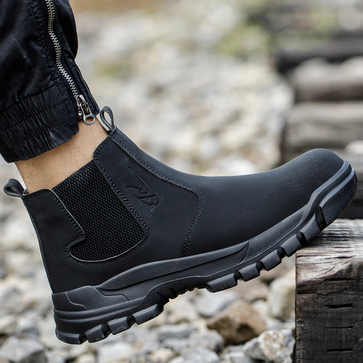 Scarpe Da Lavoro Antinfortunistiche Resistenti All Acqua Uomo Stivali In Pelle Con Testa In Acciaio Marrone