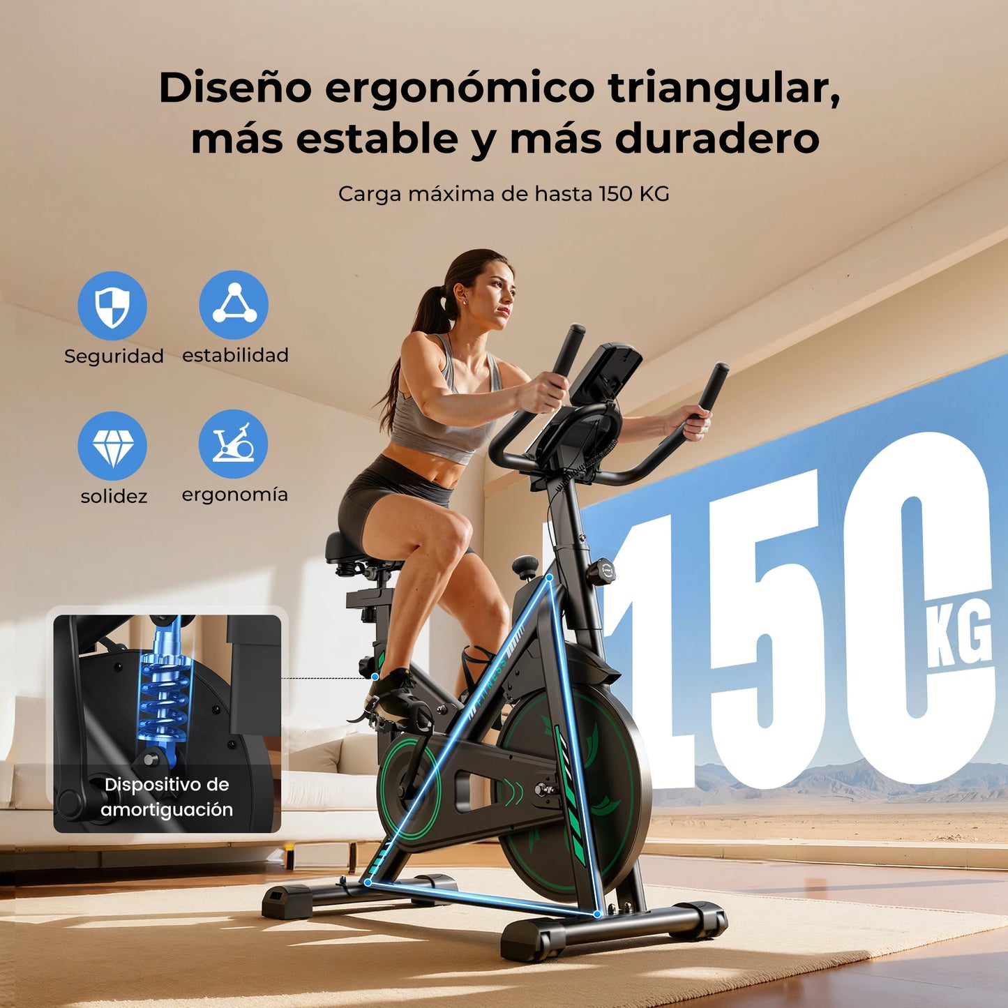 Cyclette Formill QK101 10 Kg Frizione QK116C 12 Kg Magnetico Trasmissione a Cinghia Display Cardio Domestico