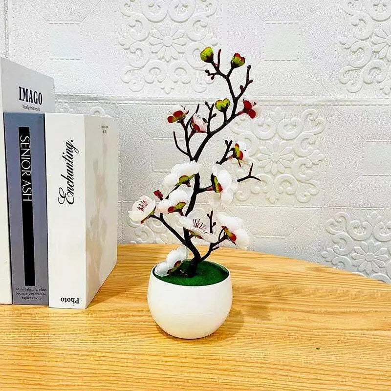 Piante Artificiali Bonsai Piccolo Albero In Vaso Simulazione Decorazione Casa Tavolo Fiori Finti Giardino Hotel