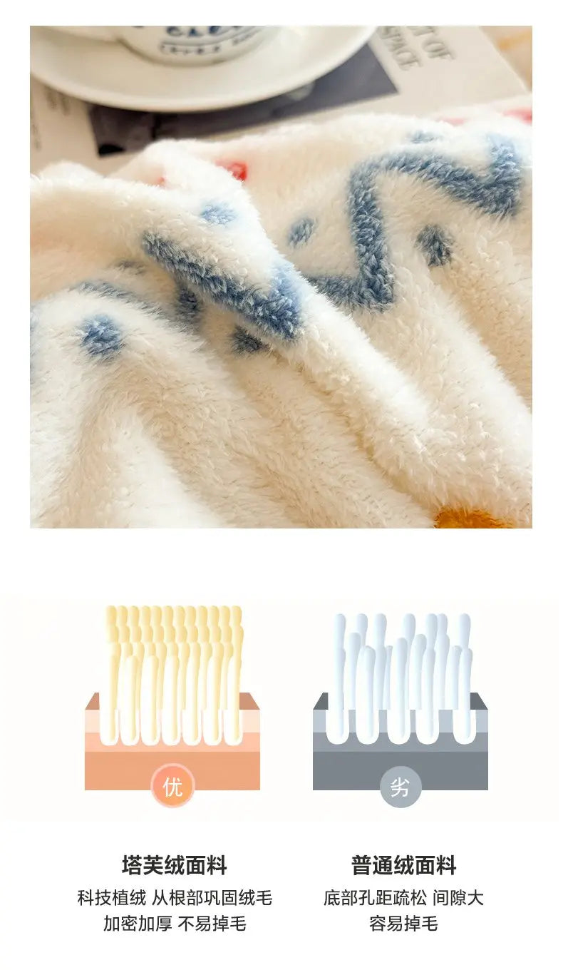 Coperta Super Spessa Inverno Autunno Taglia Queen Peluche Antistatica Morbida Confortevole Pile Coral Fleece Poliestere