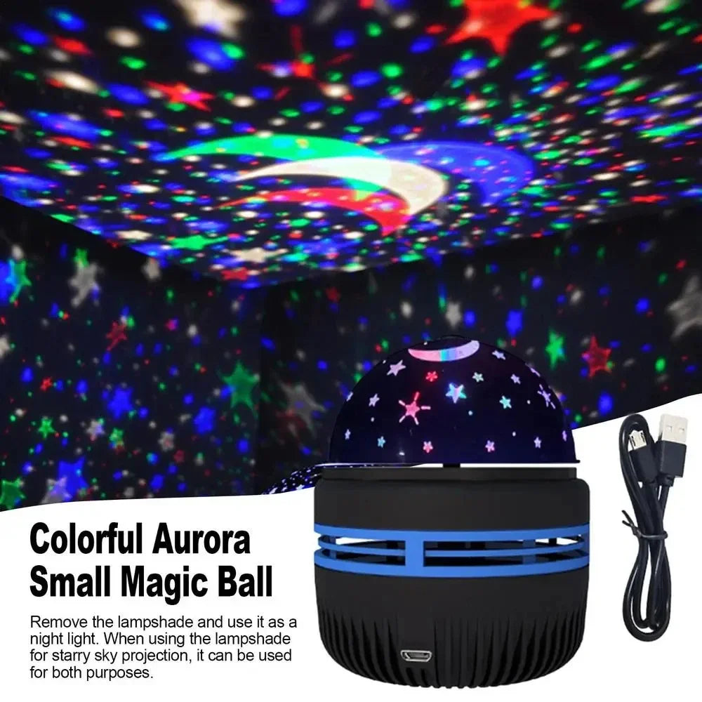 Proiettore USB Aurora Galassia Luce Notturna Telecomando Rotante per Compleanni Matrimonio Natale Decorazioni Feste