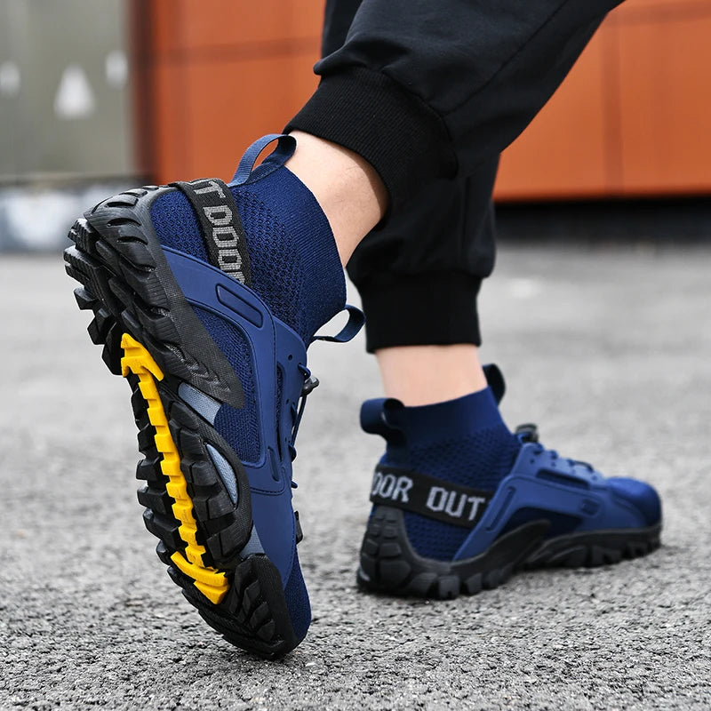 Scarpe Da Acqua Alte Uomo Ad Asciugatura Rapida Traspiranti In Mesh Antiscivolo Per Trekking E Arrampicata Slip On