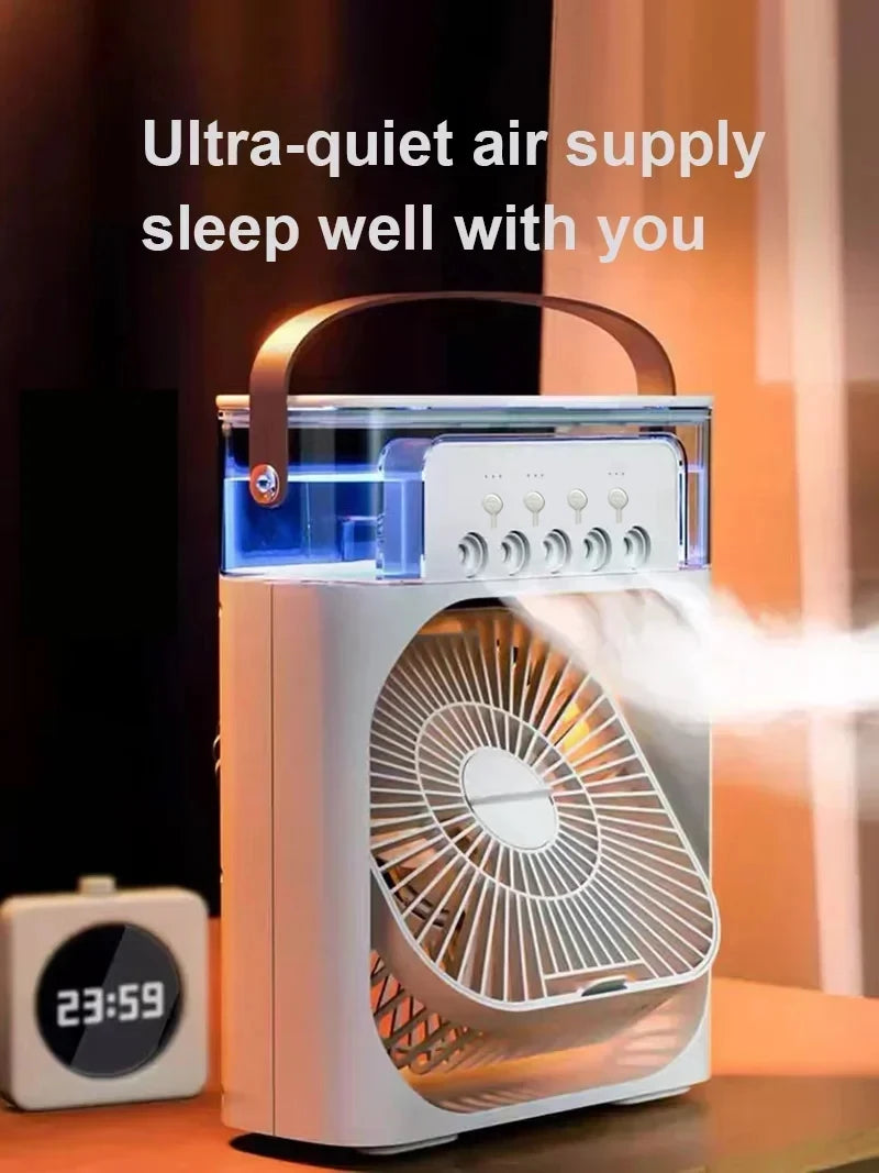 Ventilatore 3 In 1 Condizionatore D Aria Portatile Domestico Umidificatore LED Luce Notturna Per Ufficio Casa
