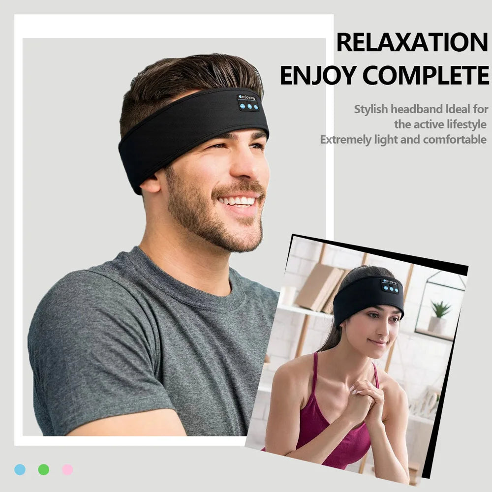Cuffie Bluetooth Senza Fili Con Fascia Morbida Per Dormire Confortevoli Auricolari Musicali Per Sport Fitness