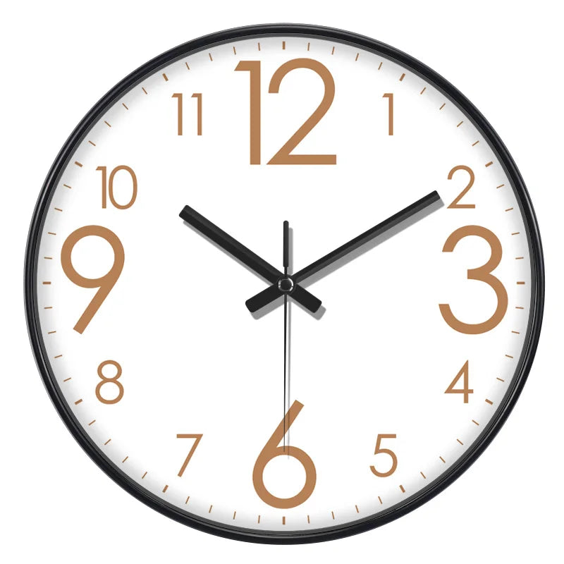 Orologio Da Parete Quarzo Numeri Grandi Facile Da Leggere Decorazione Domestica Moderna Silenzioso Senza Ticchettio