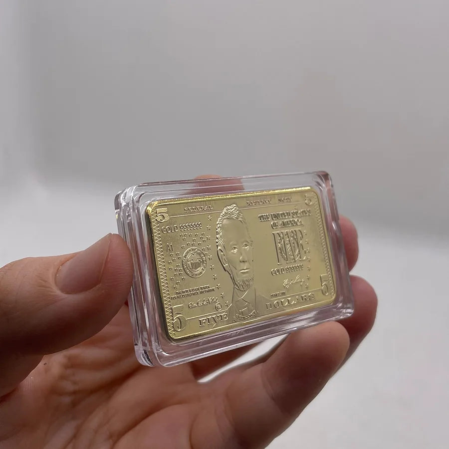Lingotti Buffalo Placcati Oro Da 100 Dollari Stati Uniti D America Collezionabili Regalo Souvenir
