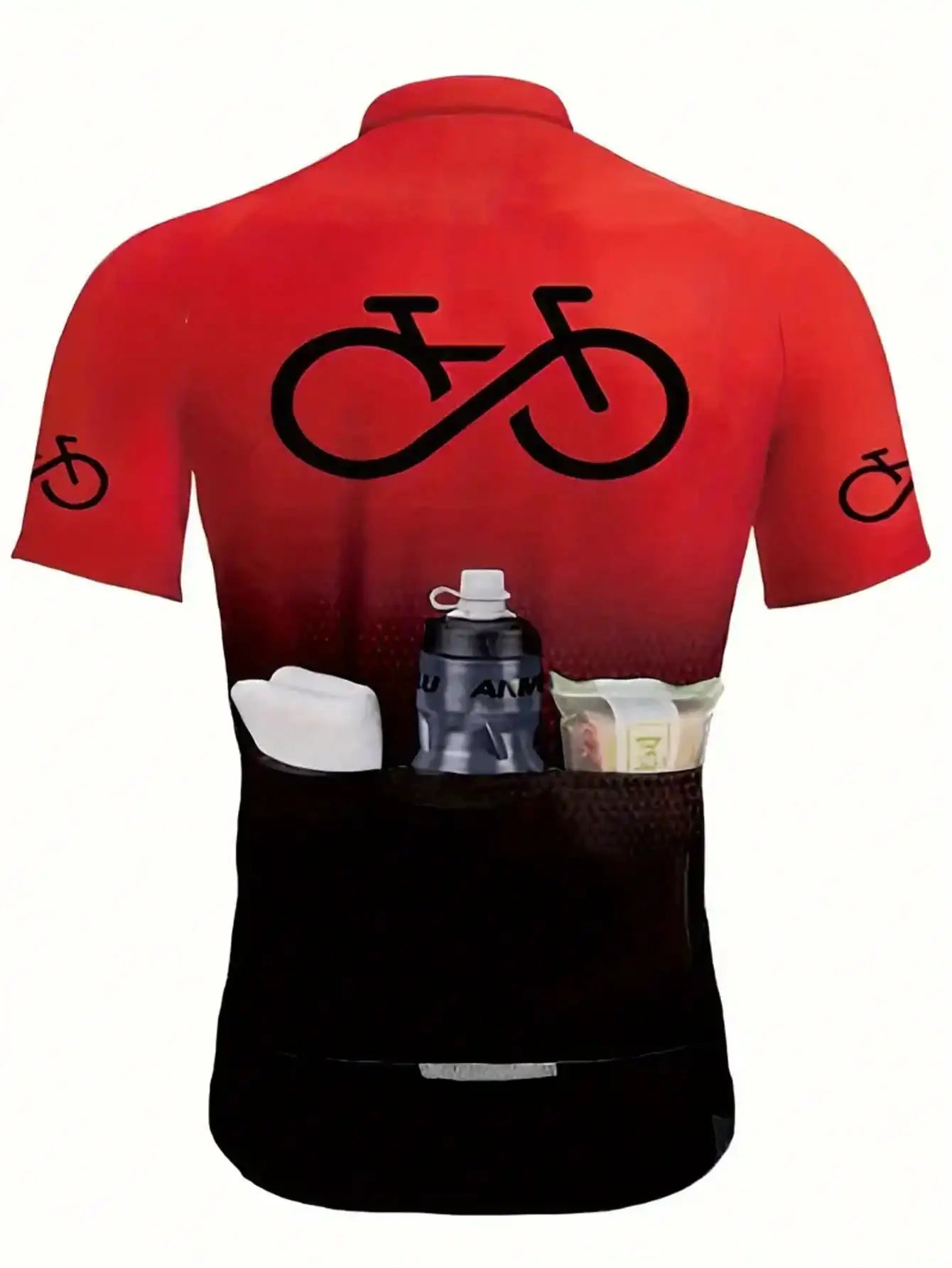 Abbigliamento Ciclismo Uomo Maniche Corte Per Bicicletta Traspirante Con Tasca Integrata Asciugatura Rapida