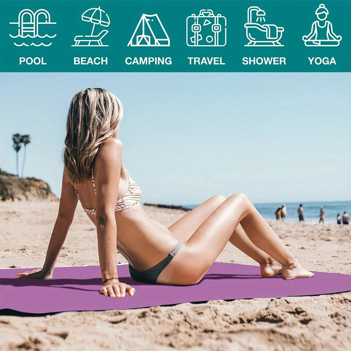 Layen Asciugamano Da Asciugatura Rapida Ultraleggero Traspirante Per Spiaggia Campeggio Palestra Sportivi In Movimento