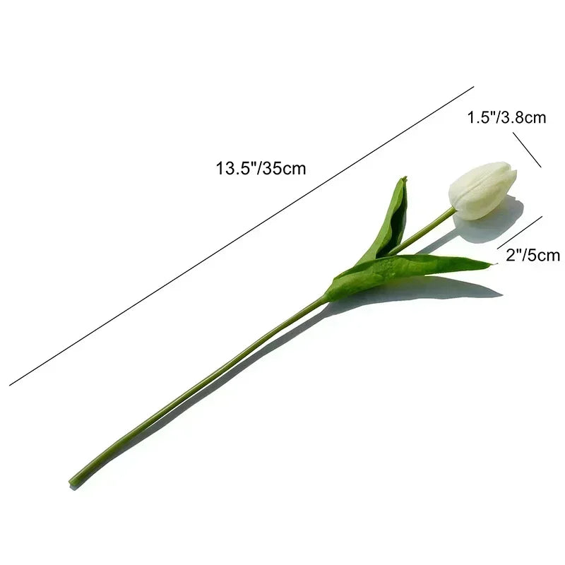 10 pezzi di fiori artificiali di tulipano, bouquet al tocco reale, fiori finti, decorazione per forniture di nozze, decorazioni per la casa, fiori di San Valentino