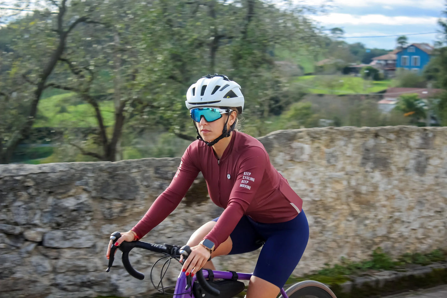 Maglia Ciclismo Manica Lunga Pro Aero Traspirante 3D Bubble Mesh Uomo Donna Antipilling Asciugatura Rapida