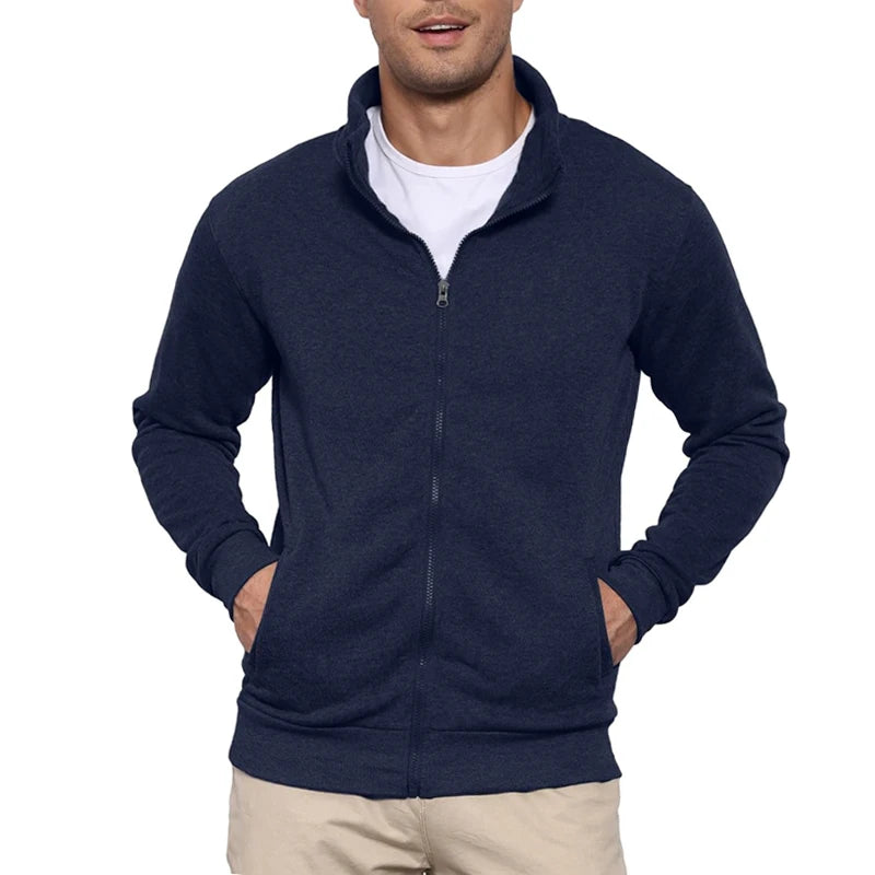 Giacca Da Uomo Leggera Senza Cappuccio Con Zip Per Esterni Streetwear M A 3XL Taglie Disponibili
