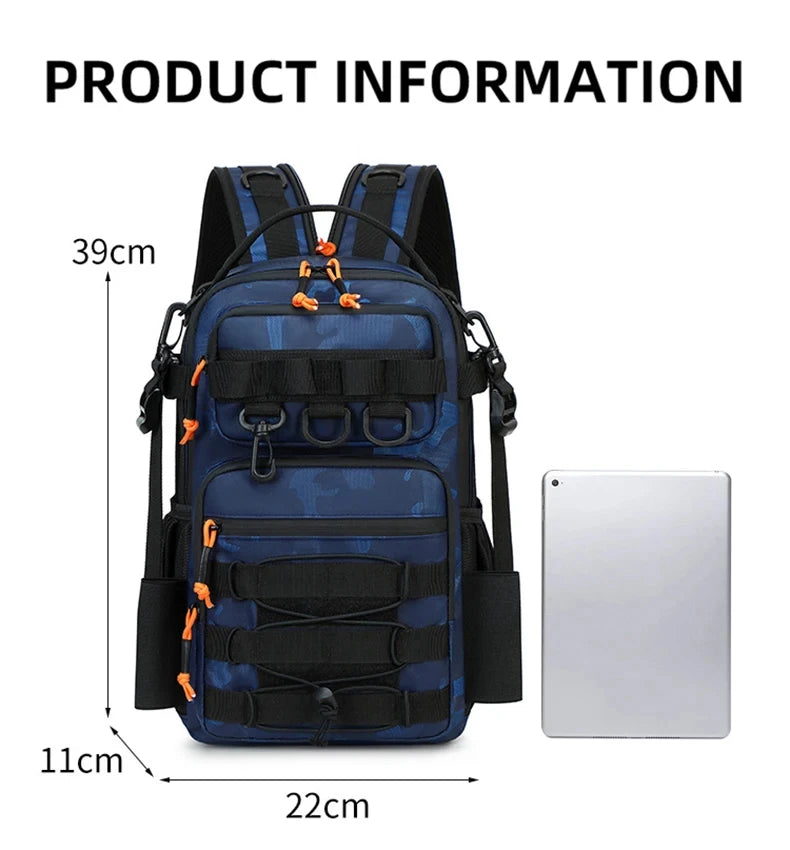 Zaino Tattico Esterno Per Arrampicata Campeggio Trekking Escursionismo Borsa Molle Con Portacanna Da Viaggio A Tracolla