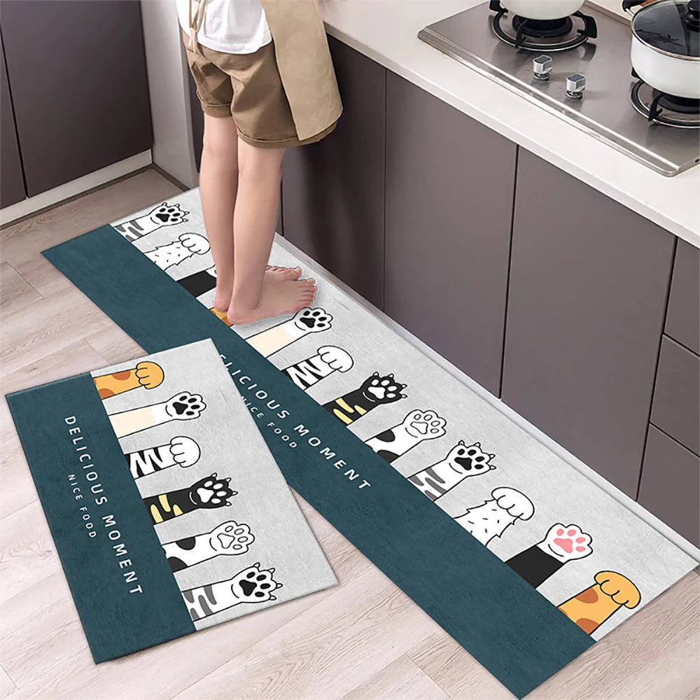 Tappetino Da Cucina Antiscivolo Lungo In Velluto Cristallo Per Soggiorno E Camera Da Letto Zerbino Tappeti Assorbenti