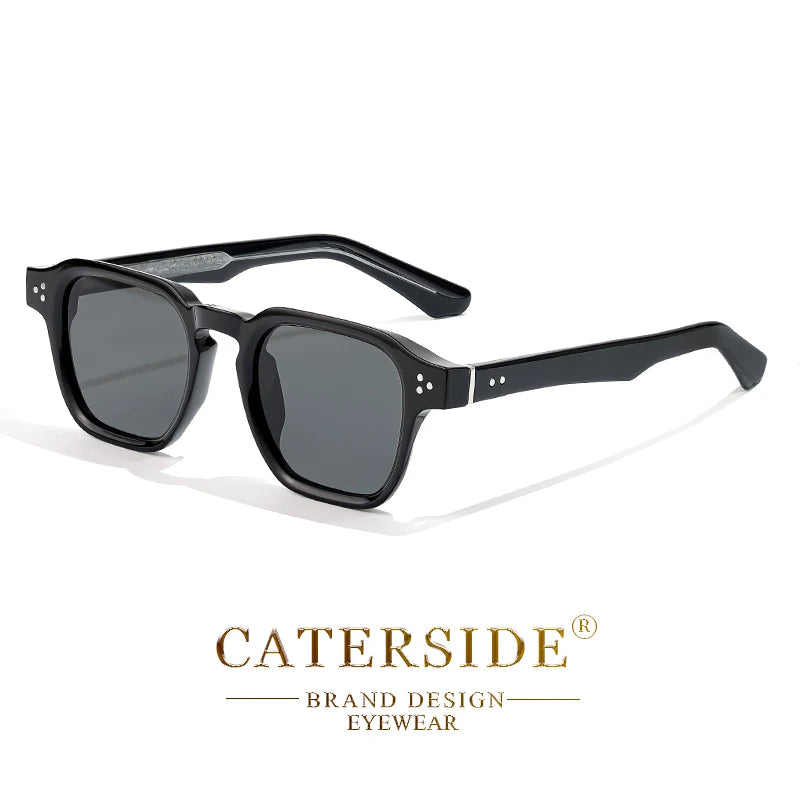 Occhiali Da Sole Quadrati Classici Unisex Da Uomo E Da Donna Di Lusso Con Inserto Centrale Temple Gradiente UV400