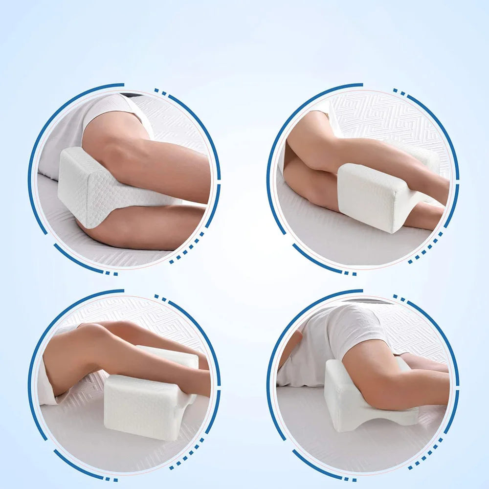 Cuscino Per Ginocchia In Memory Foam Con Cintura Laterale E Fodera Lavabile Per Dormire Comodo