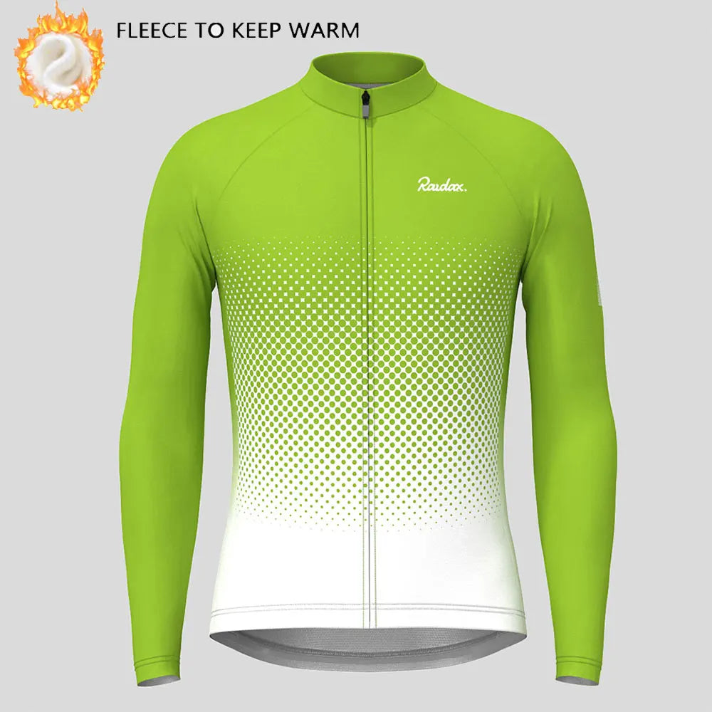 Raudax Abbigliamento Ciclismo Invernale Pile Termico Maglie Da Ciclismo A Maniche Lunghe Calde Giacche Da Bicicletta MTB
