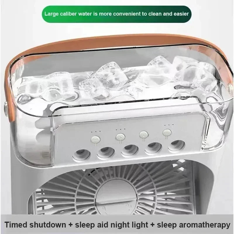 Ventilatore 3 In 1 Condizionatore D Aria Portatile Domestico Umidificatore LED Luce Notturna Per Ufficio Casa