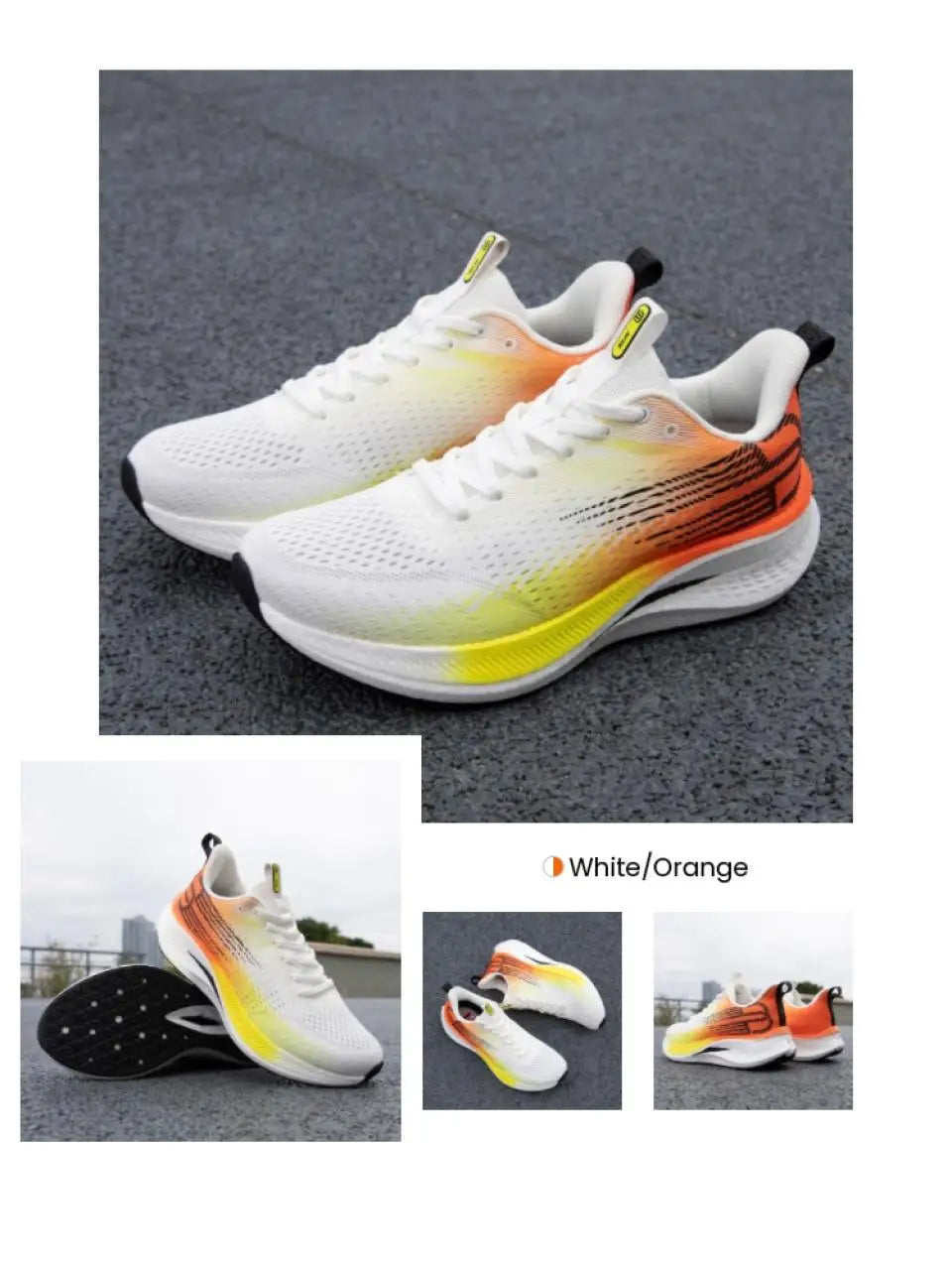 Baasploa Scarpe Da Corsa Uomo Traspiranti Leggere Con Piastra In Carbonio Antiscivolo Per Maratone Professionali