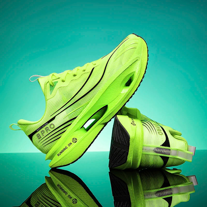 Scarpe da Corsa con Piastra in Carbonio per Maratona Unisex Traspiranti e Leggere Antiscivolo Sneakers Atletiche
